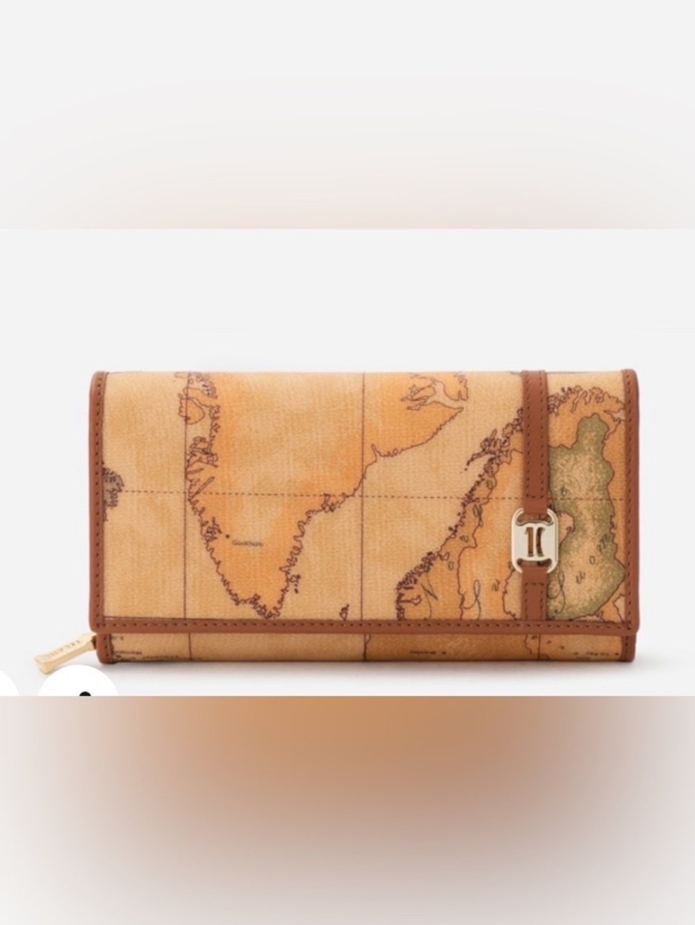 Alviero Martini 1A Classe Geo Classic wallet with front snap zip around NWT - Picture 5 of 7